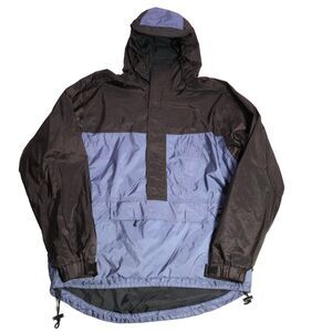 VTG REI Goretex Waterproof Rain Jacket Small Anorak Ripstop Vented Pullover Hood